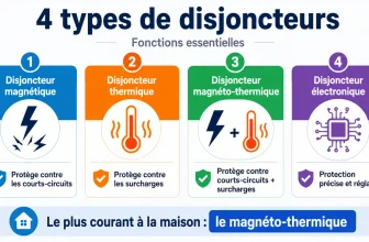 Quels sont les 4 types de Disjoncteur​ ? Les différents rôle
